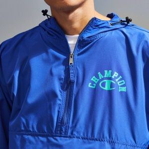 champion uo exclusive logo anorak jacket